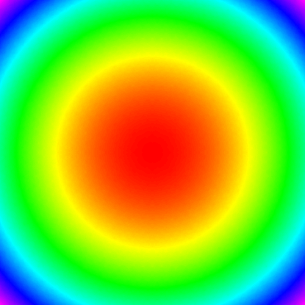 30 zones, hue colored